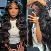 24 inch lace closure human hair wig | virgin brazilian body wave, 250% density