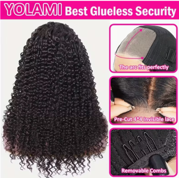 hd glueless wigs human hair pre plucked pre cut 4x4, hairline curly wig human hair, wear and go curly wave lace front